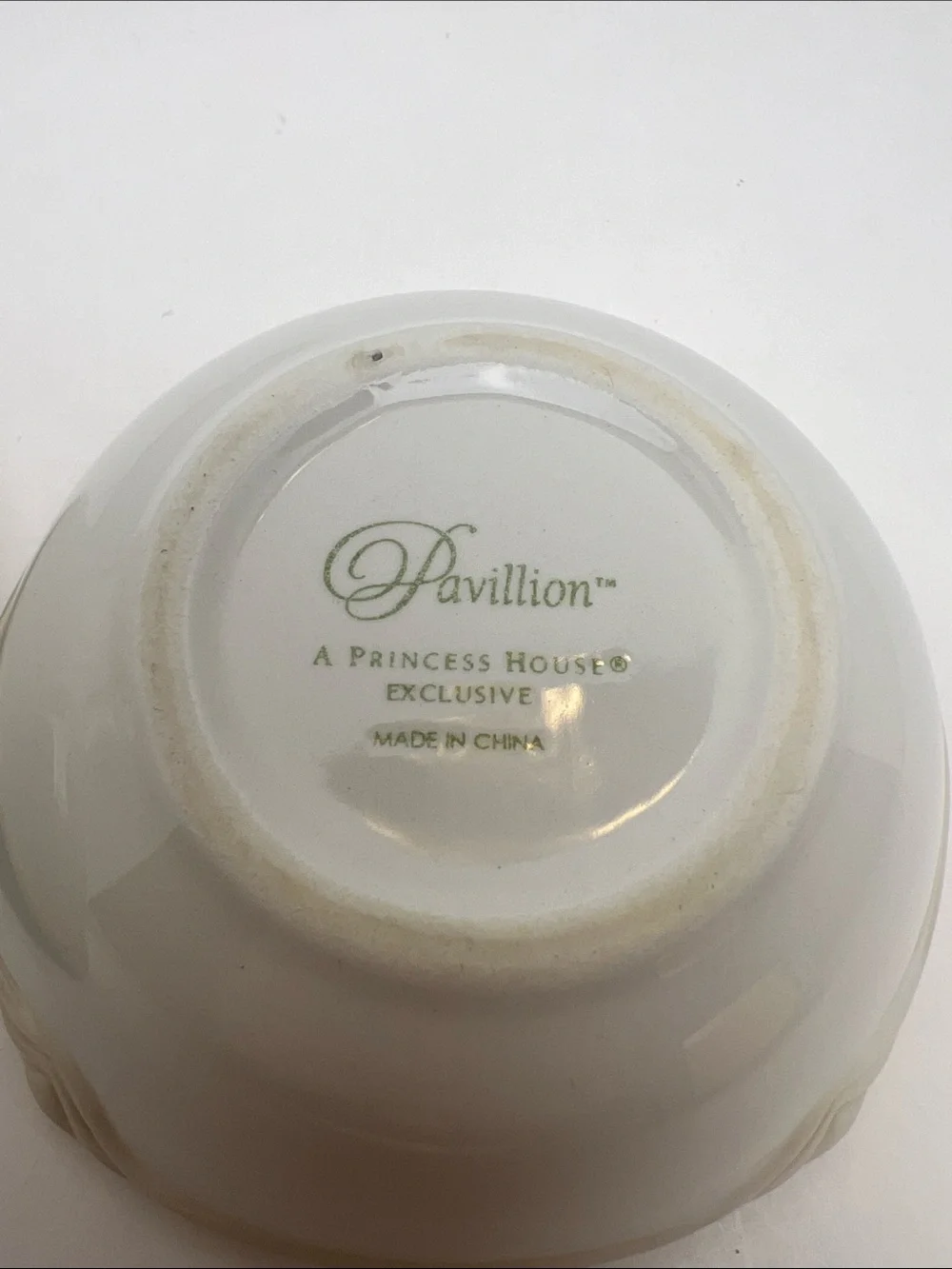 Princess House Pavillion Cream 3-Piece Nesting Serving Bowls Set Discontinued